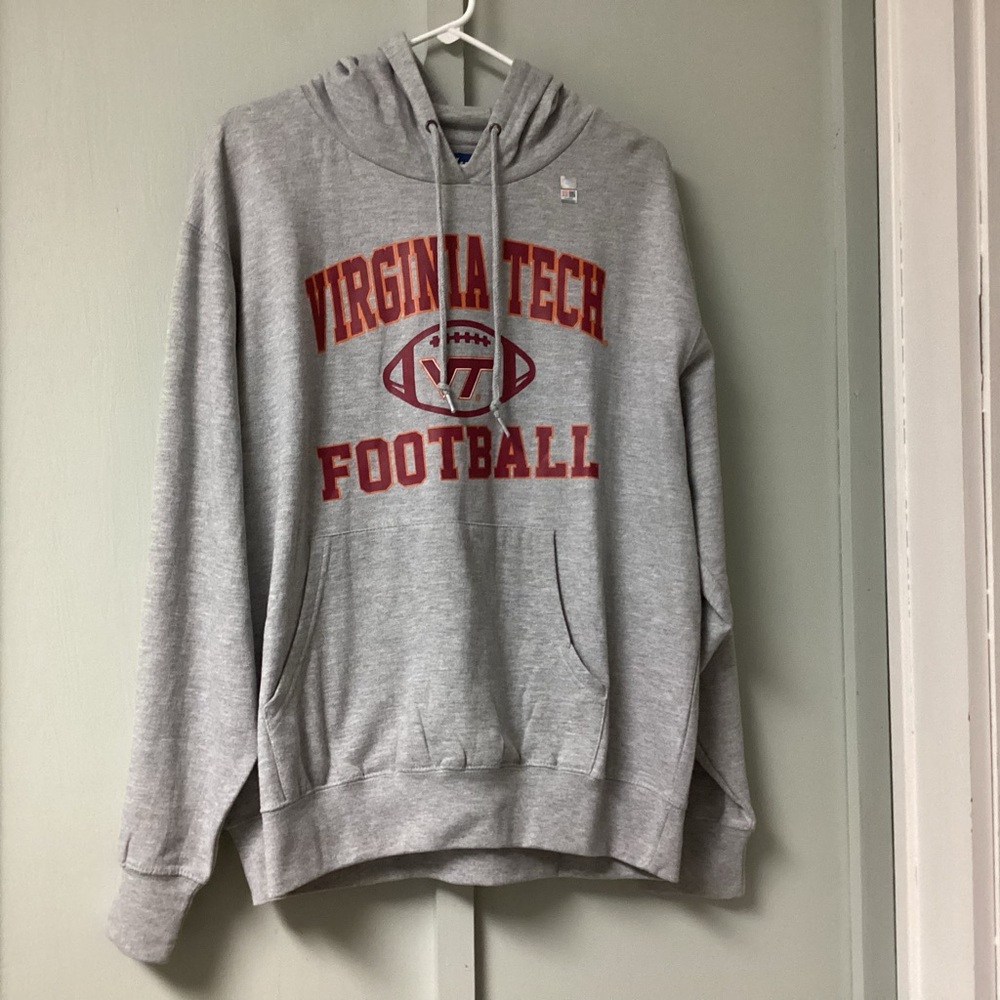 Gray Virginia Tech Football Hoodie